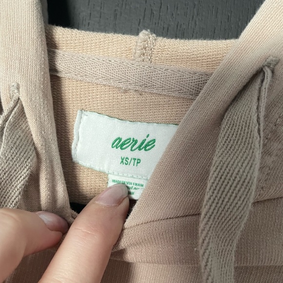 Aerie Tan Oversized Hoodie - Size XS - Picture 6 of 6